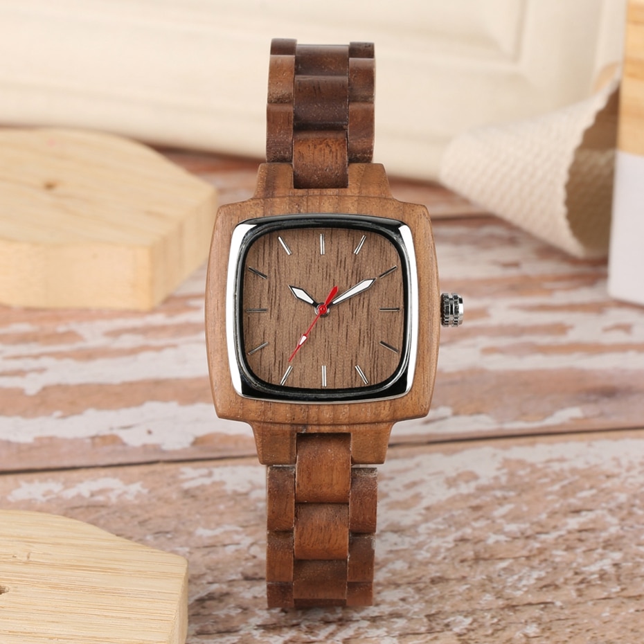 Unique Walnut Wooden Watches for Lovers Couple Men Watch Women Woody Band Reloj Hombre 2019 Clock Male Hours Top Souvenir Gifts