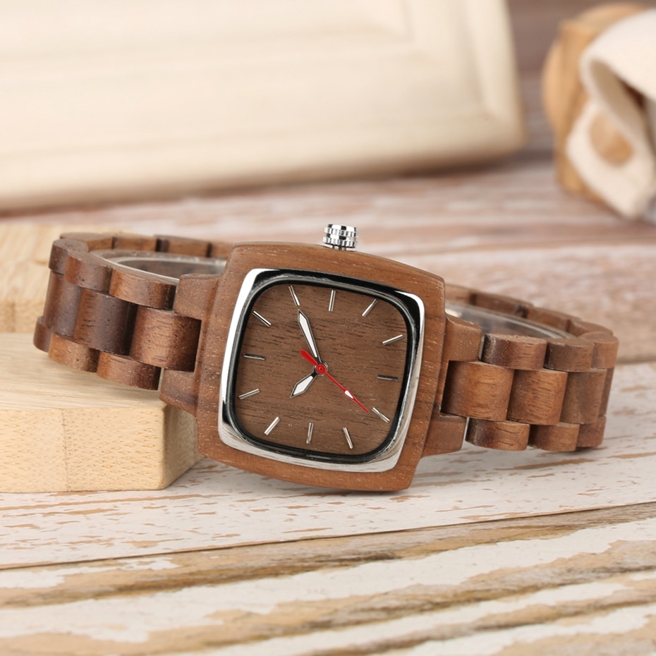 Unique Walnut Wooden Watches for Lovers Couple Men Watch Women Woody Band Reloj Hombre 2019 Clock Male Hours Top Souvenir Gifts