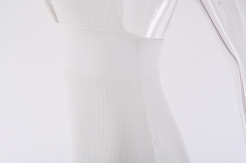 Articat Halter Backless Sexy Knitted Pencil Dress Women White Off Shoulder Long Bodycon Party Dress Elegant Summer Dress 2019
